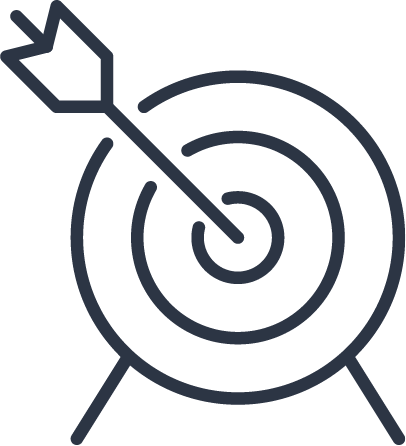 arrow on bullseye icon